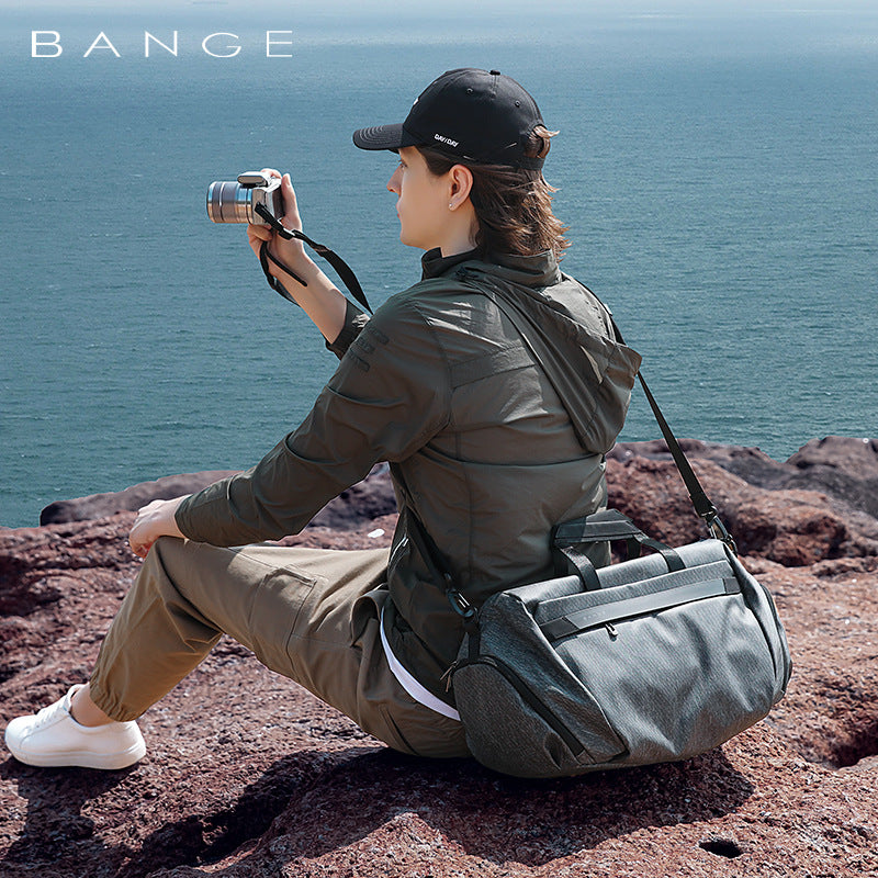New Fitness Bag Men And Women Leisure Travel Oblique Shoulder Bag Sports Yoga Dry And Wet Separation