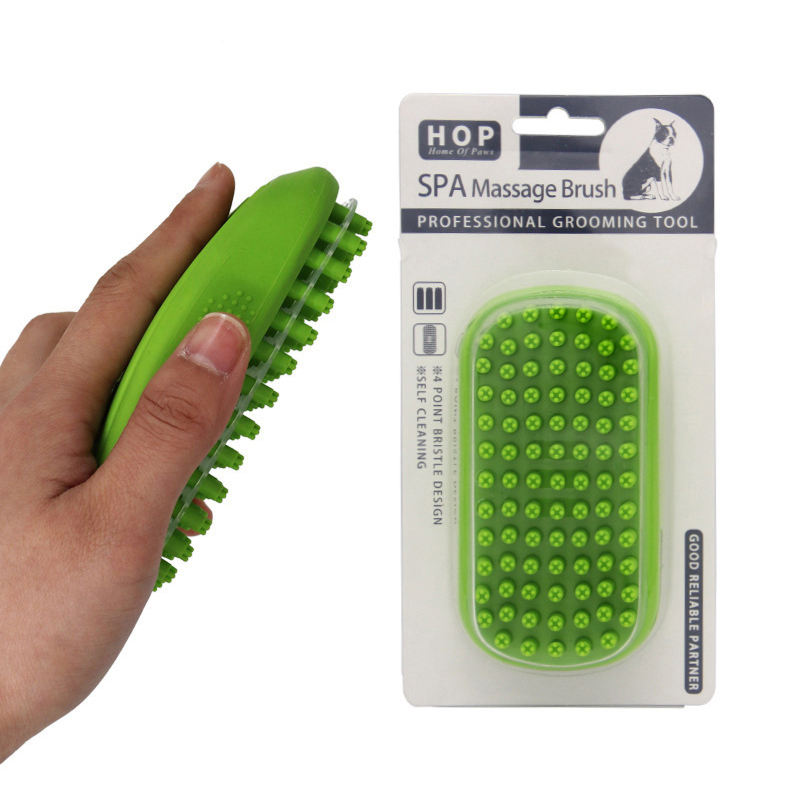 Bath Massage Brush Dog Bath Massage Comb Cleaning and Grooming Tools Hair Removal Brush Bath Brush