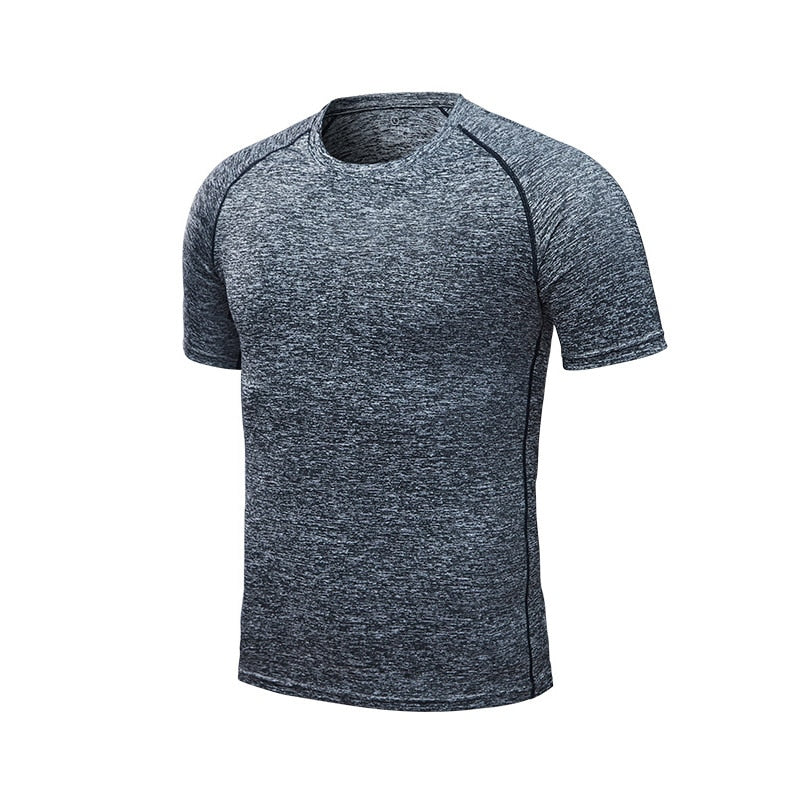 Men's Running T-Shirts, Quick Dry Compression Sport T-Shirts, Fitness Gym Running Shirts, Soccer Shirts Men's Jersey Sportswear