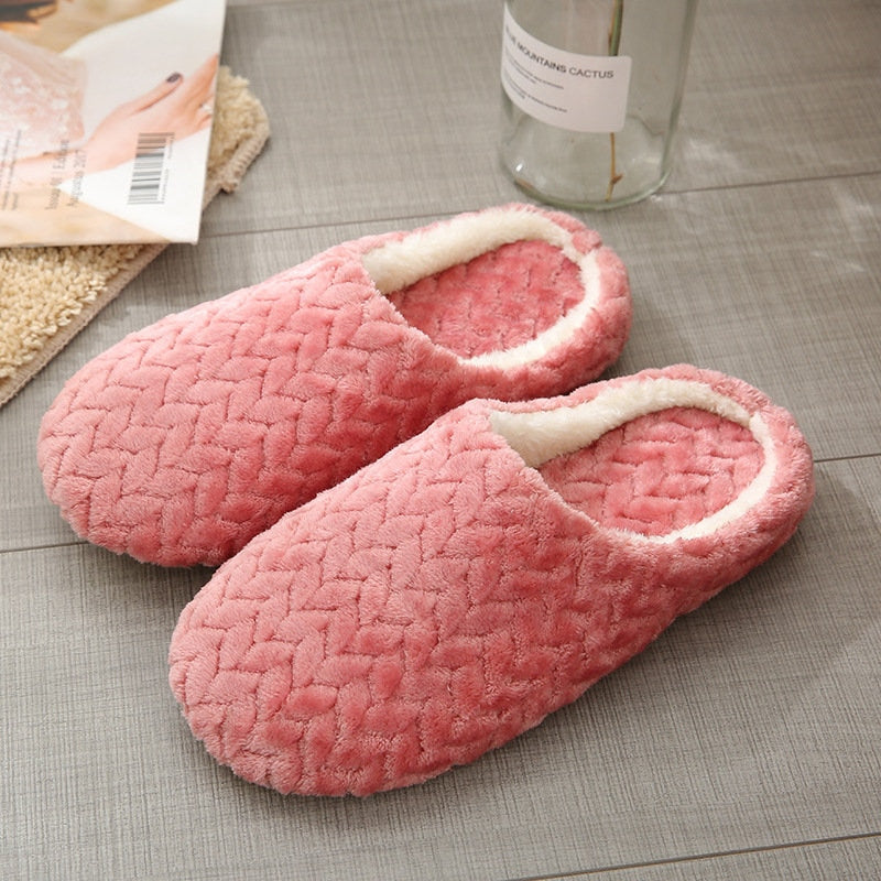 Women Indoor Slippers Warm Plush Anti Slip