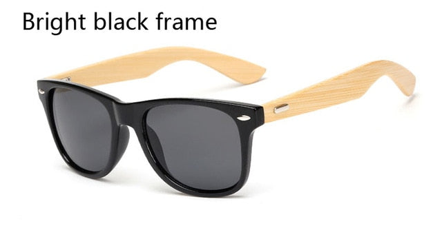 Wood Frame Style Sunglasses