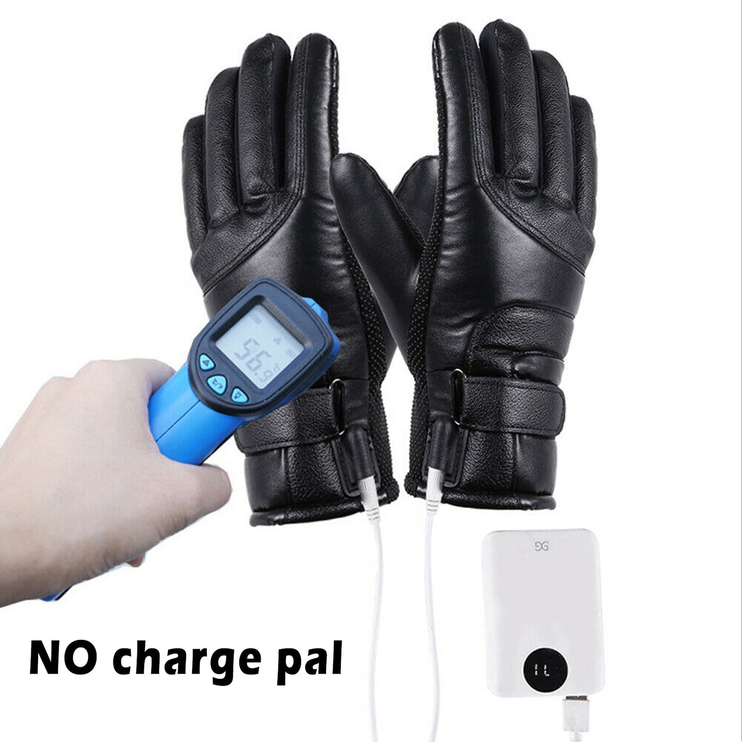 Winter Gloves Electric Heat  Gloves Waterproof Windproof Cycling Warm Heating Screen USB Powered Heated Gloves