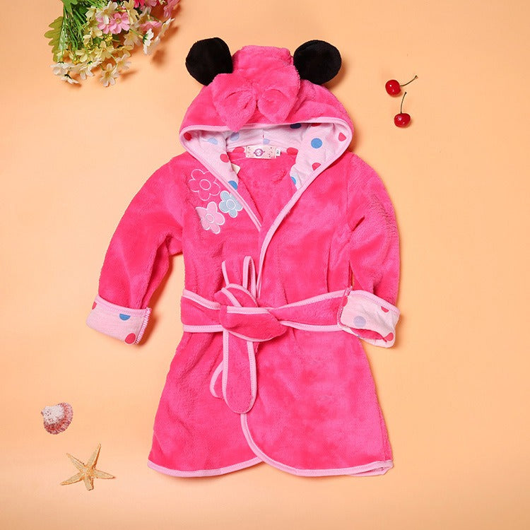 Children/Baby Cartoon Bathrobe Multi-Color Boys or Girls