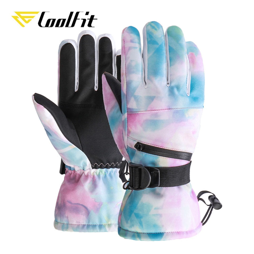 CoolFit Men Women Ski Gloves Ultralight Waterproof Winter Warm Gloves Snowboard Gloves