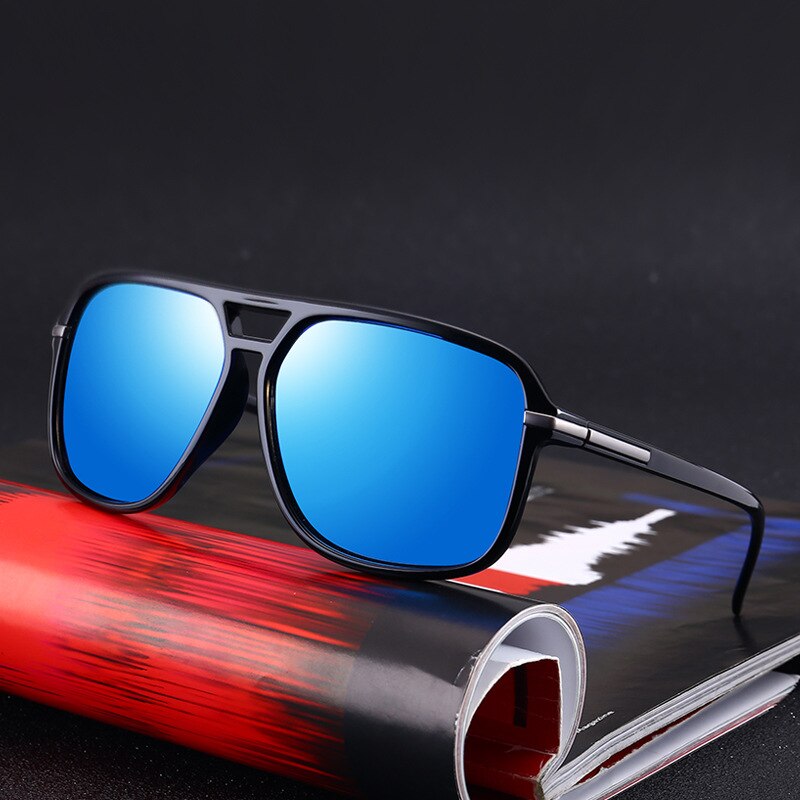 Oversized Sunglasses Men Polarized Mirror Goggles Driving Sun Glasses Man Brand Designer Retro HD Driver Sunglass