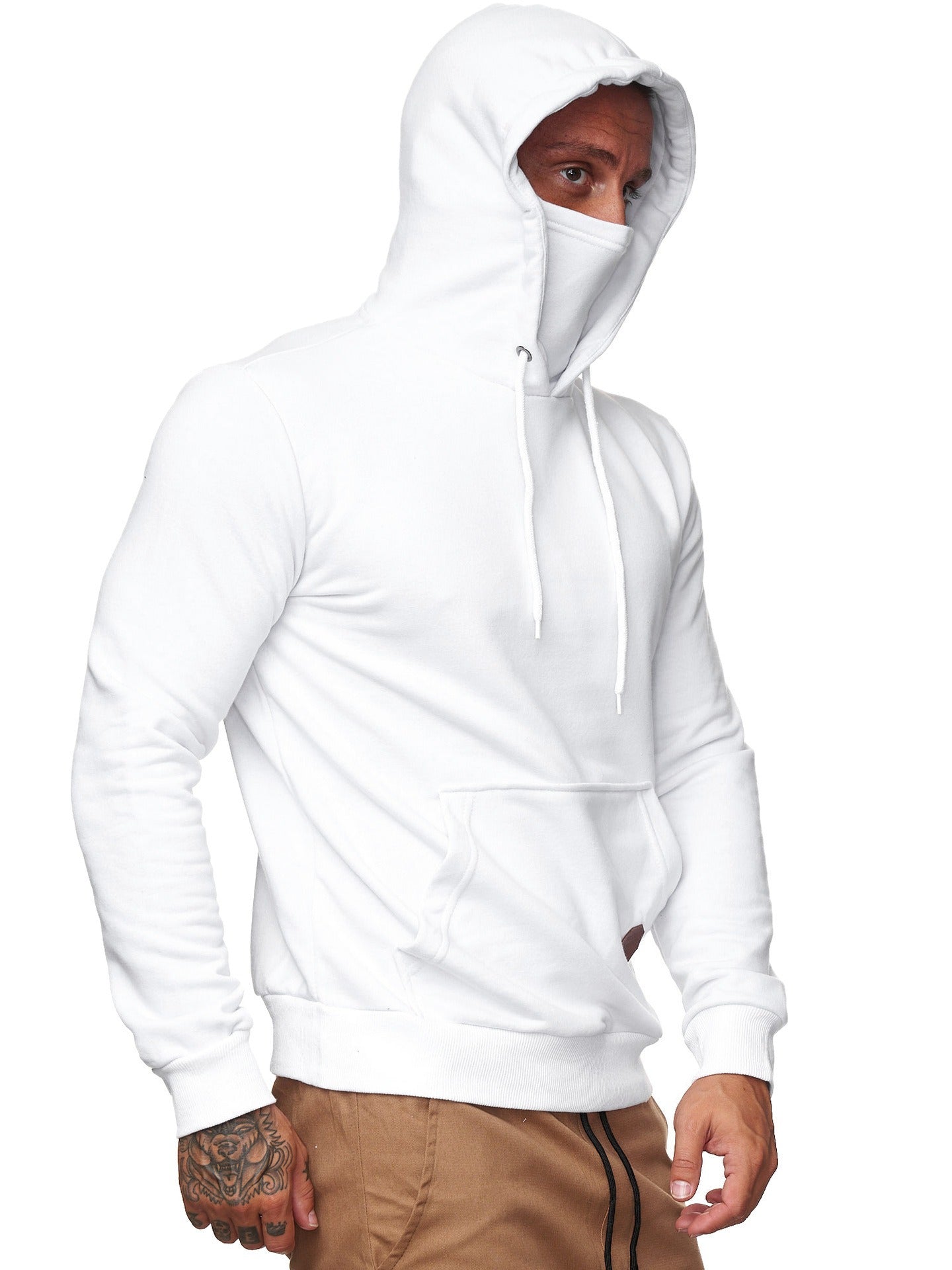 Sportswear Men's Sweater With Mask