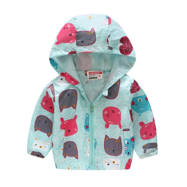 Children Windbreaker Hoodie-Toddler Baby Infant Sizes