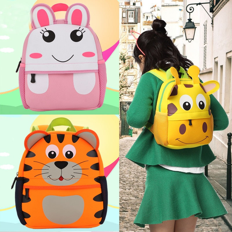 3D Animal Children Baby Backpack