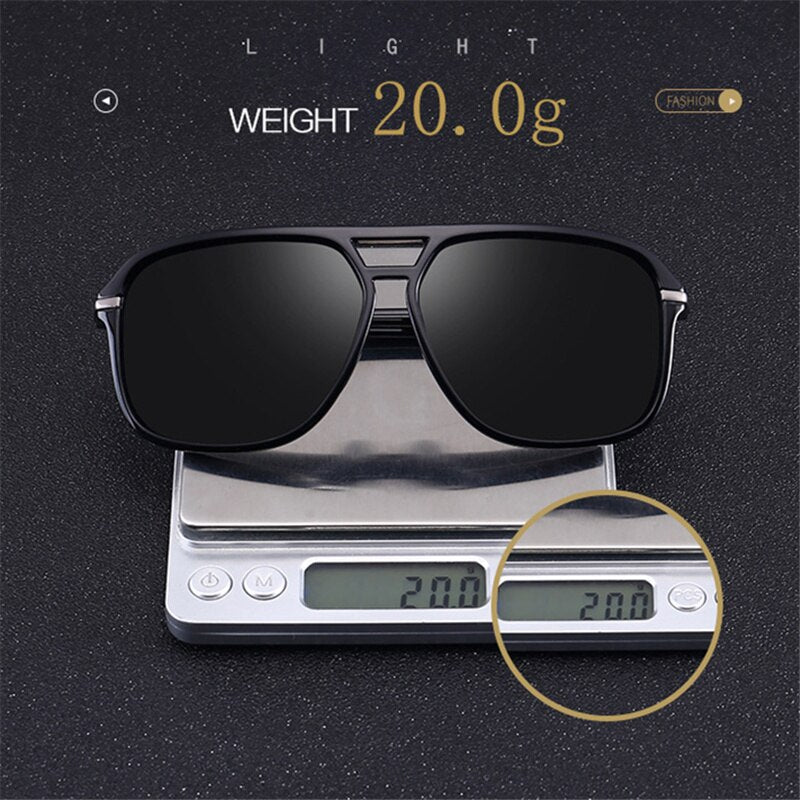 Oversized Sunglasses Men Polarized Mirror Goggles Driving Sun Glasses Man Brand Designer Retro HD Driver Sunglass