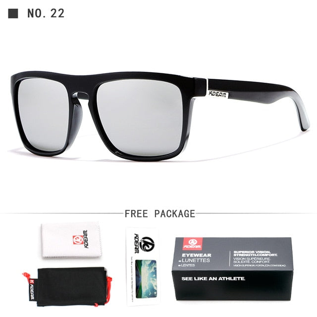 Kdeam Polarized Sunglasses Men Classic Design All-Fit Mirror Sunglass