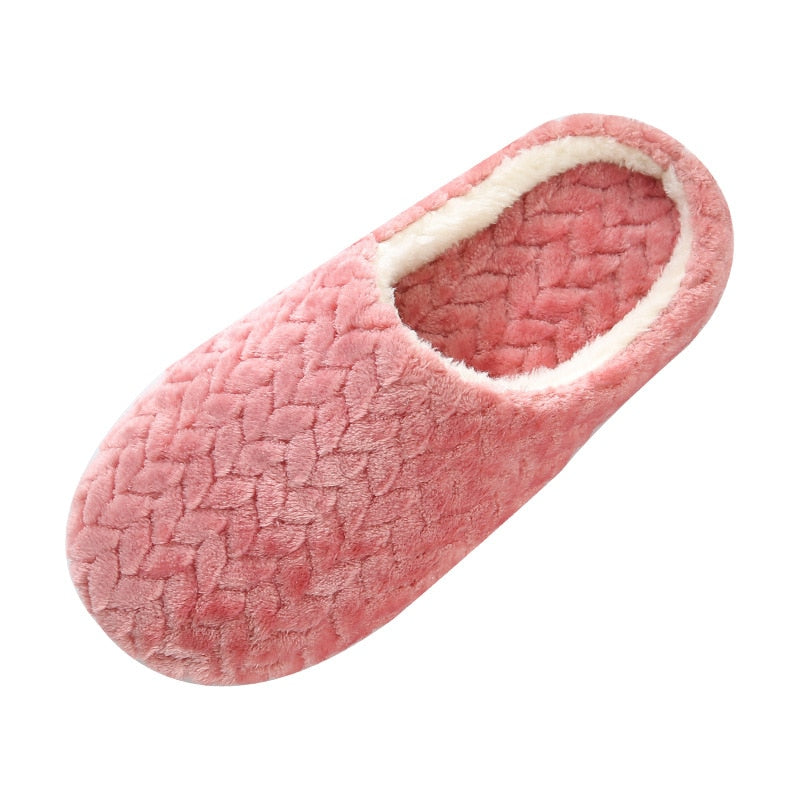 Women Indoor Slippers Warm Plush Anti Slip