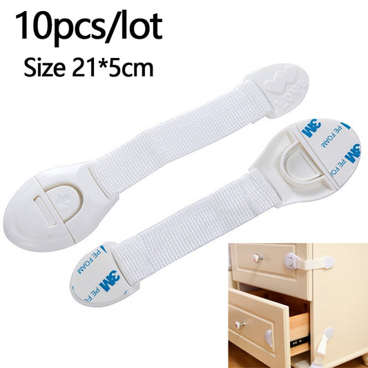 Creative baby safety Lock Plastic Drawer Door Toilet Cabinet Cupboard Safety Locks baby protection child newborns