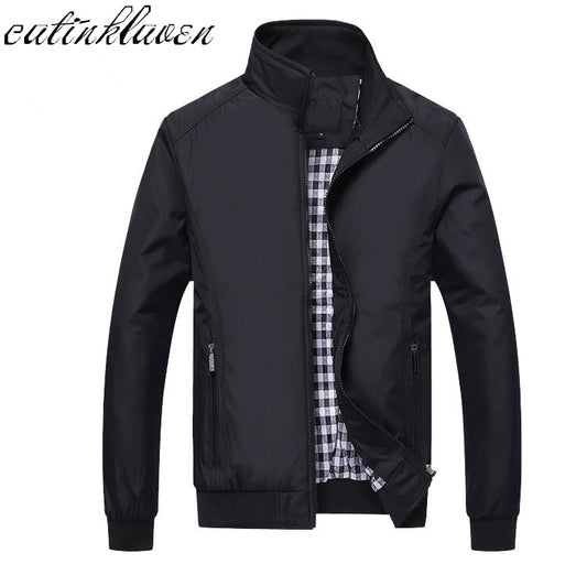 New Jacket Men Fashion Casual Loose Mens Jacket Bomber Jacket Mens jackets men and Coats Plus Size M- 5XL