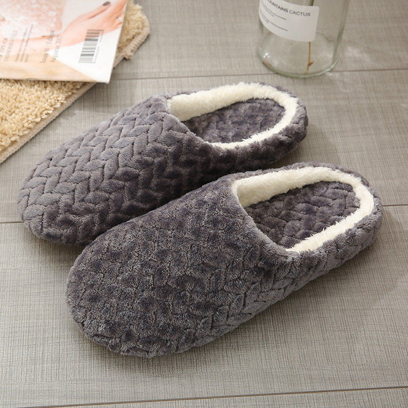 Women Indoor Slippers Warm Plush Anti Slip