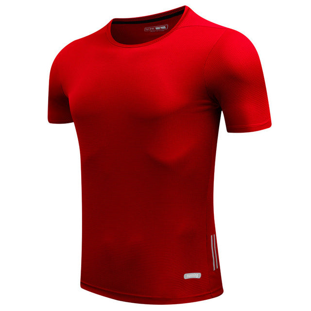 Men Running Quick Dry T Shirts Slim Fit Sportswear