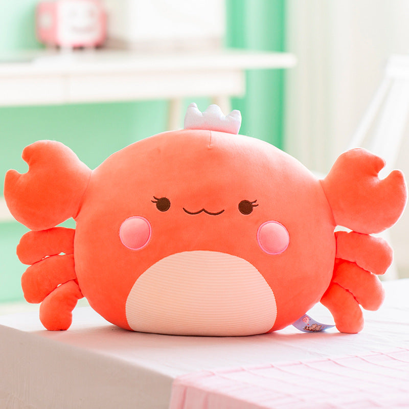 Soft Plush Down Cotton Crab Pillow