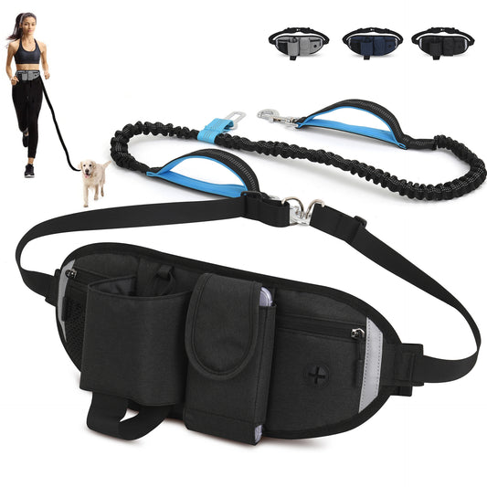 Multifunctional Waterproof Pet Fanny Pack Outdoor Anti-Punching Elastic for Dog Walking Running