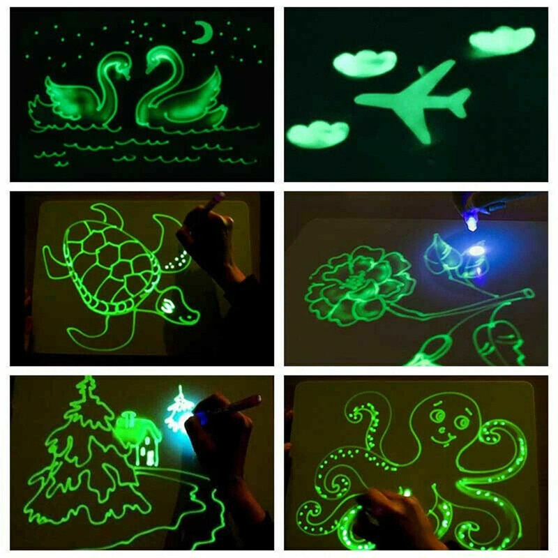 Glow Light Drawing Tablet Fun And Developing Toy