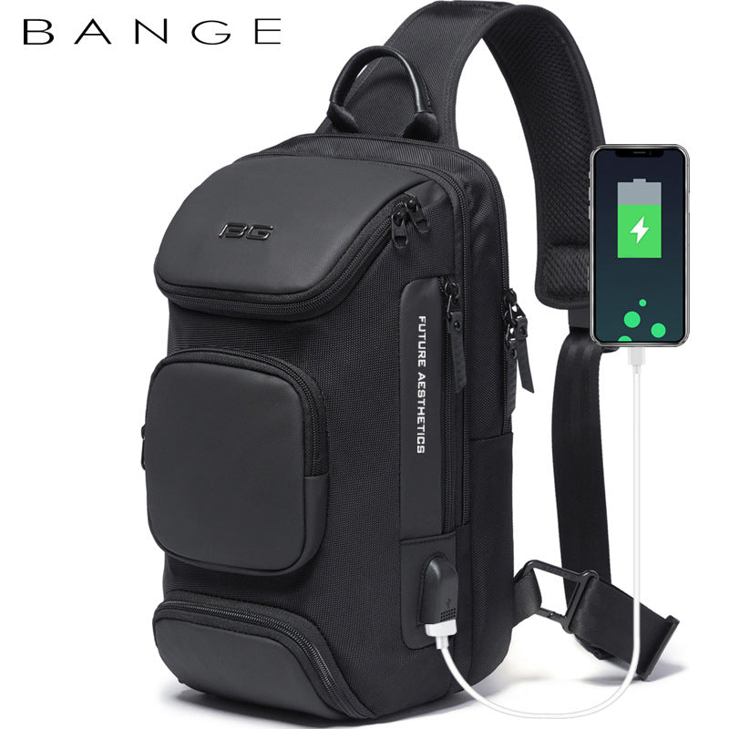 New Travel Messenger Bag USB Technology Outdoor Fashion Casual Shoulder Chest Bag