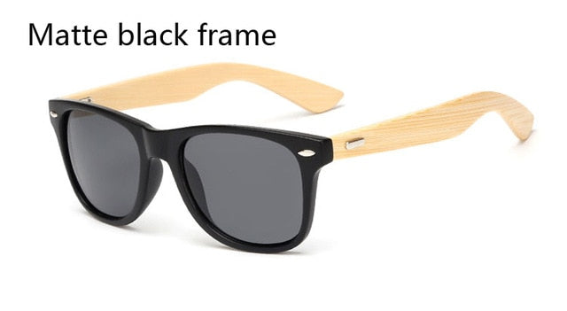 Wood Frame Style Sunglasses