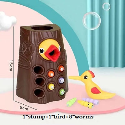 Woodpecker Toy Brain Development Early Magnetic Toys Hand Eye Coordination