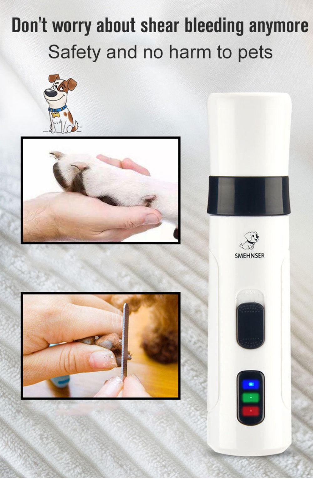 Cordless Pet Dog Cat Nail Trimmers