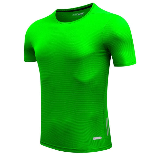 Men Running Quick Dry T Shirts Slim Fit Sportswear