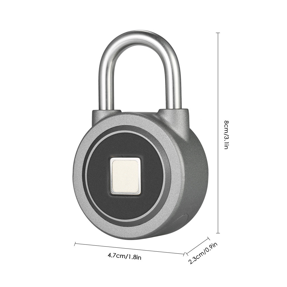 Fingerprint Smart Keyless Lock Waterproof APP Button Password Unlock Anti-Theft Padlock Door Lock For Home, Business or Outdoor Use