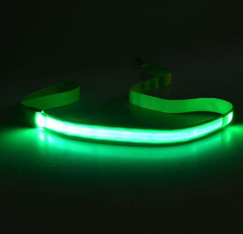 LED Light-Emitting Dog Leash Tractor Pet Belt