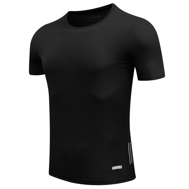 Men Running Quick Dry T Shirts Slim Fit Sportswear