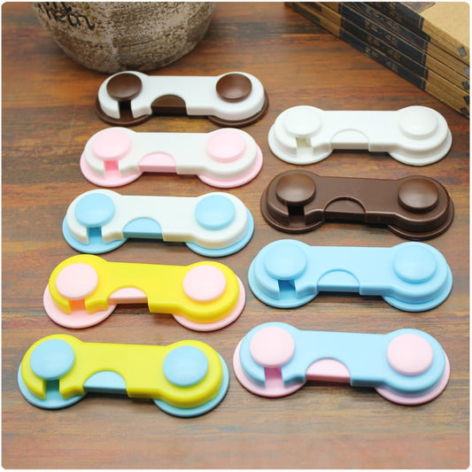 Plastic Cabinet Lock Child Safety Baby Protection From Children Safe Locks for Refrigerators Baby Security Drawer Latches