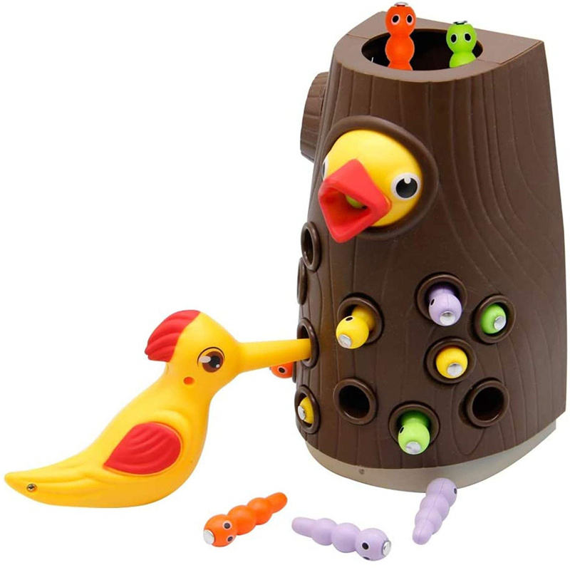 Woodpecker Toy Brain Development Early Magnetic Toys Hand Eye Coordination