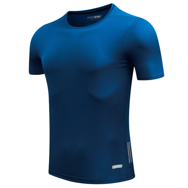 Men Running Quick Dry T Shirts Slim Fit Sportswear