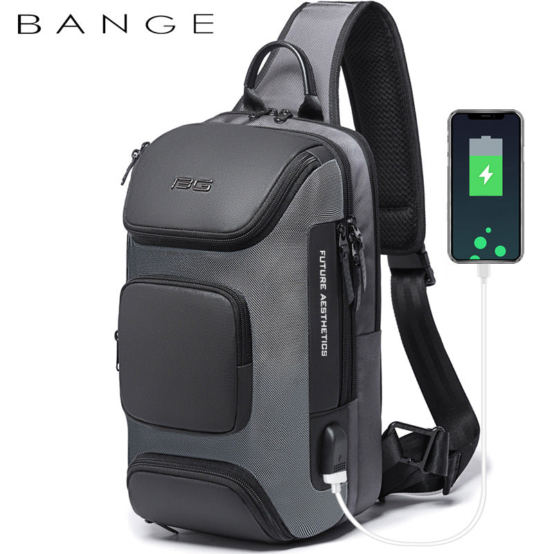 New Travel Messenger Bag USB Technology Outdoor Fashion Casual Shoulder Chest Bag