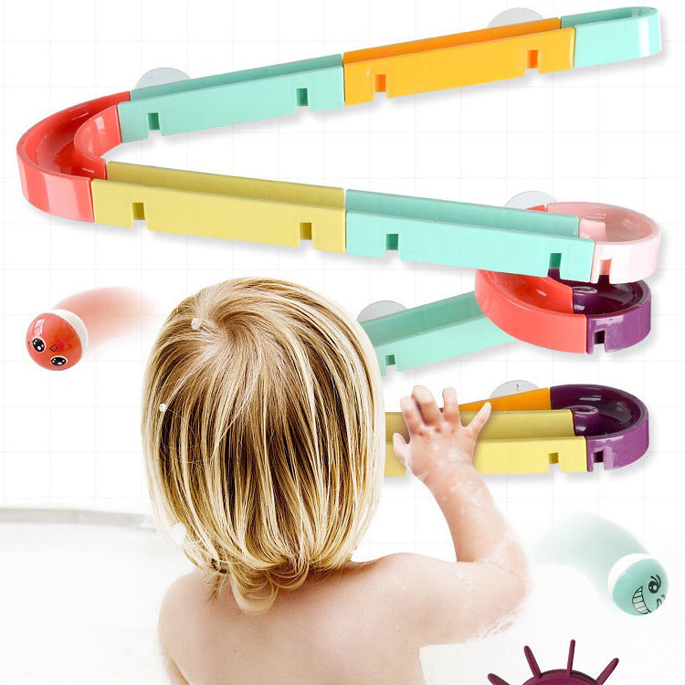 Bath Toys Bathroom Playing Water Assembled Track Slider