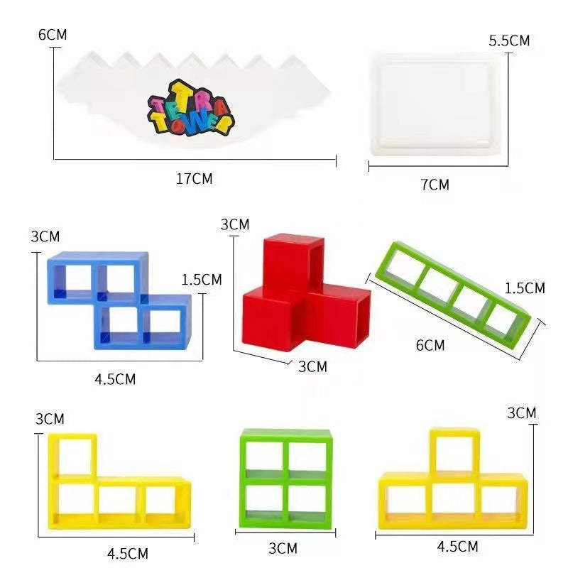 Balance, Building, Stacking Toy Block Tabletop Game