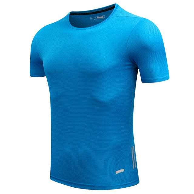 Men Running Quick Dry T Shirts Slim Fit Sportswear