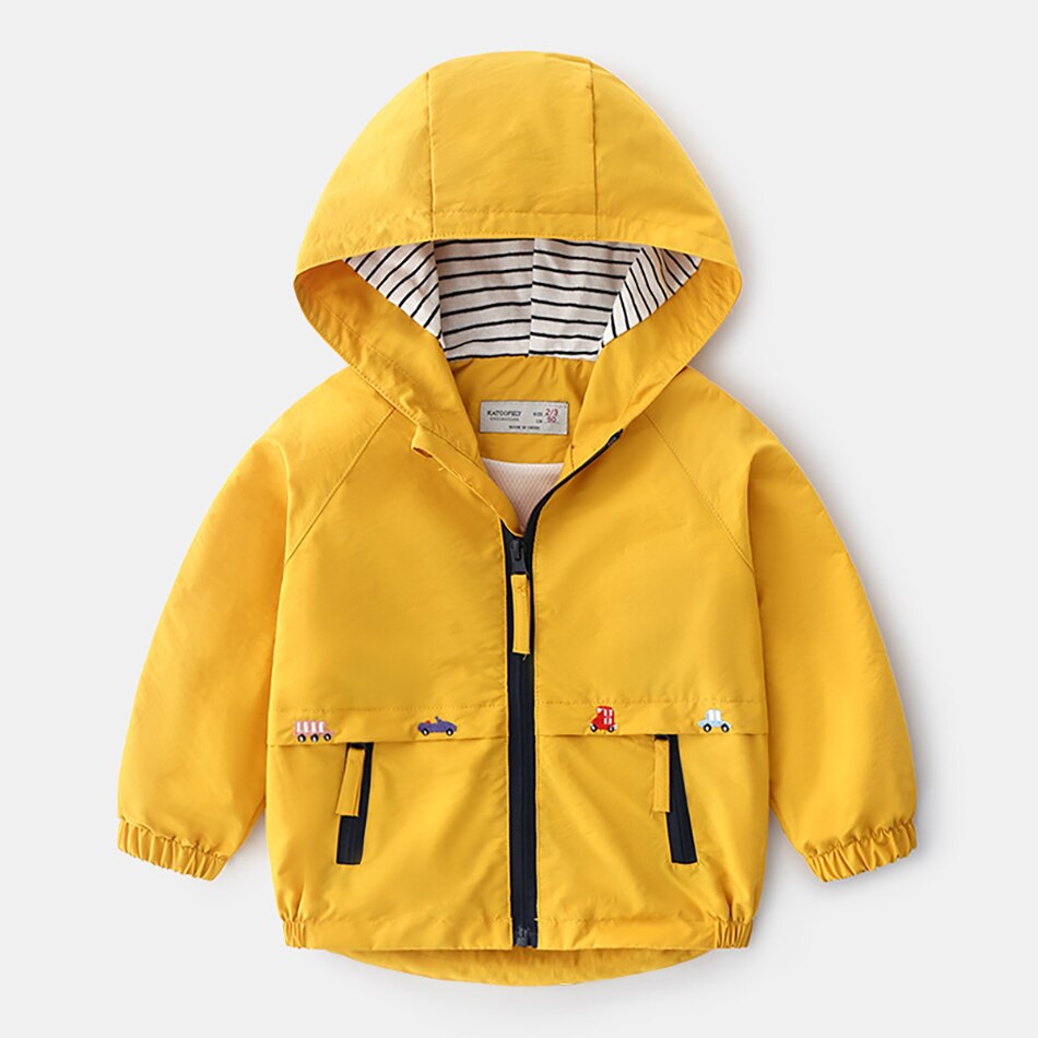 Children Baby Toddler Hooded Windbreaker Outerwear