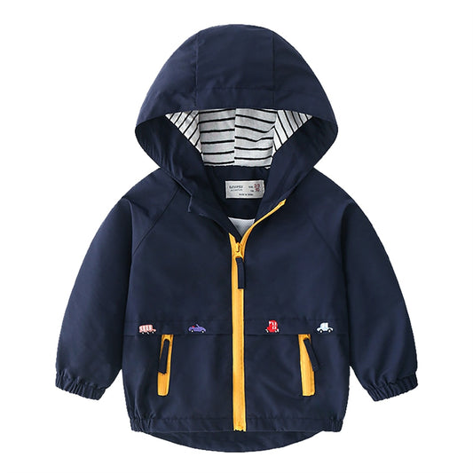 Children Baby Toddler Hooded Windbreaker Outerwear