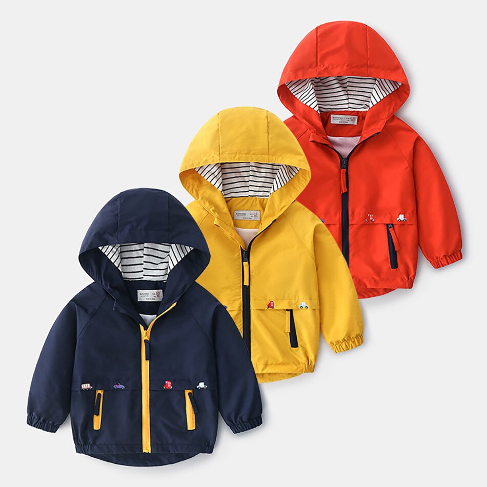 Children Baby Toddler Hooded Windbreaker Outerwear