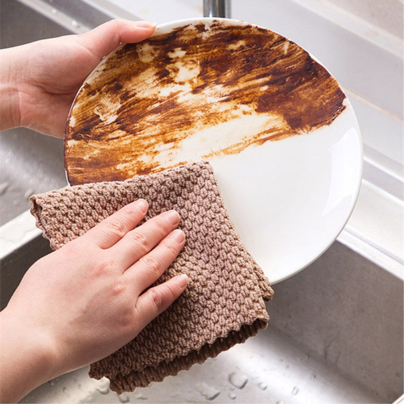 Microfiber towels for kitchen & Bathroom cleaning Absorbent Anti-grease