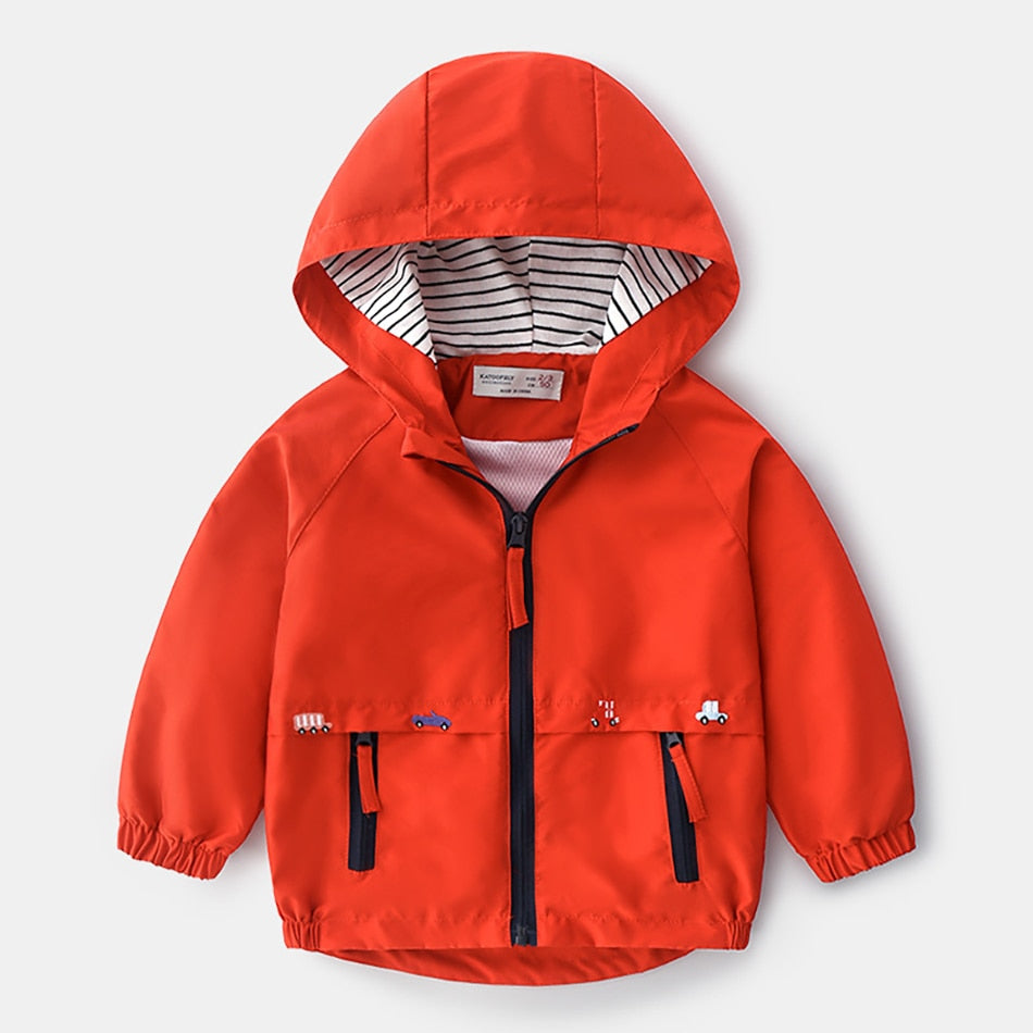 Children Baby Toddler Hooded Windbreaker Outerwear