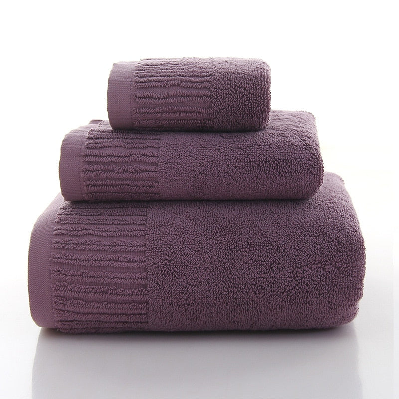 Cotton 3 Piece Towel Set 10 colors