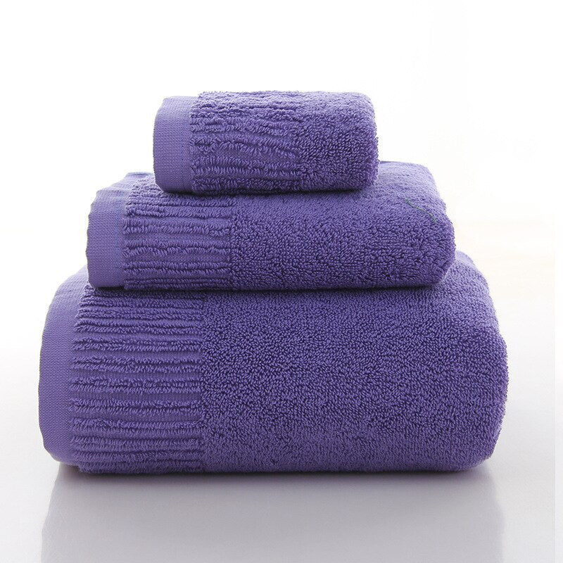 Cotton 3 Piece Towel Set 10 colors