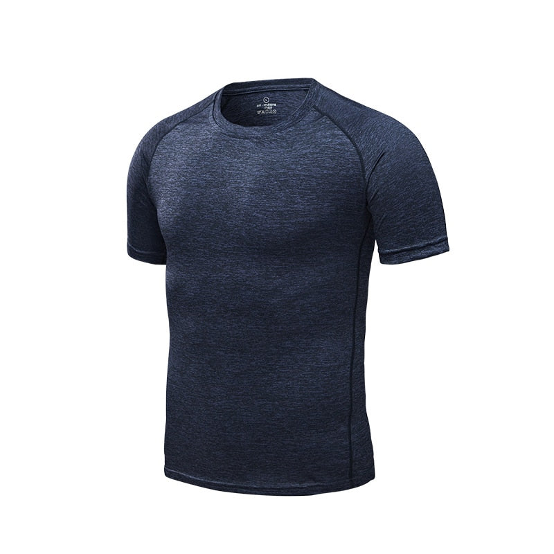 Men's Running T-Shirts, Quick Dry Compression Sport T-Shirts, Fitness Gym Running Shirts, Soccer Shirts Men's Jersey Sportswear