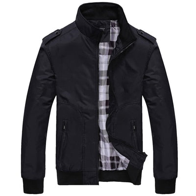 Spring Autumn Casual Coats Solid Color Mens Jackets