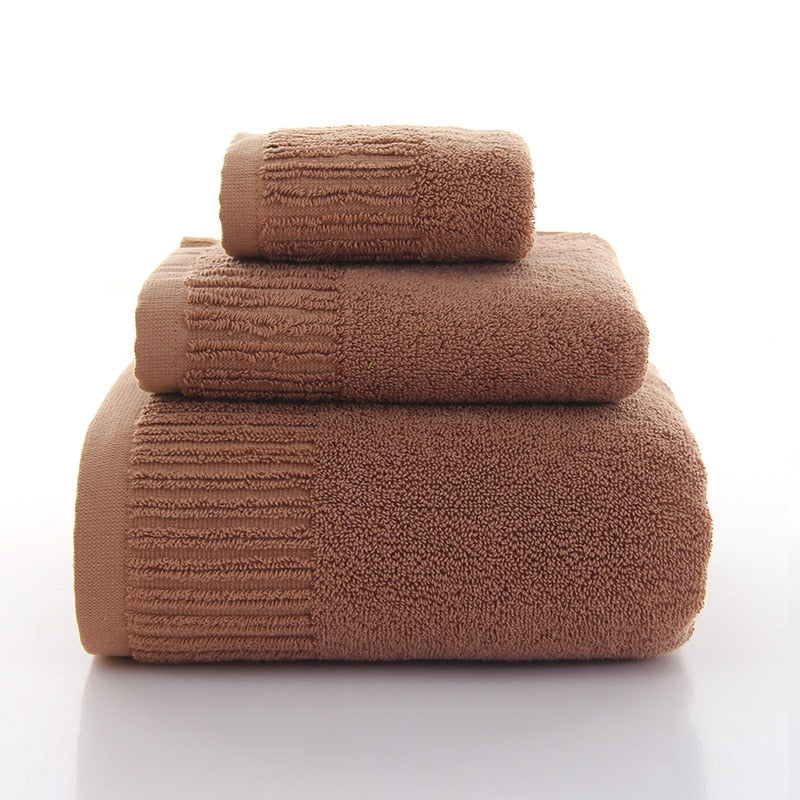 Cotton 3 Piece Towel Set 10 colors