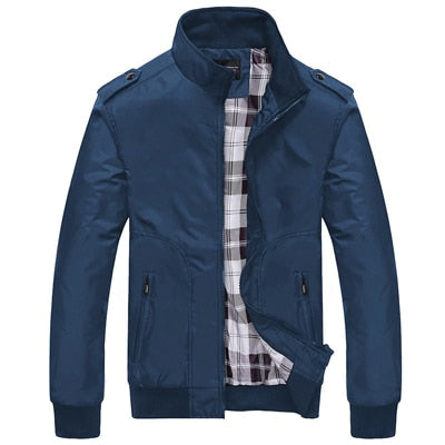 Spring Autumn Casual Coats Solid Color Mens Jackets