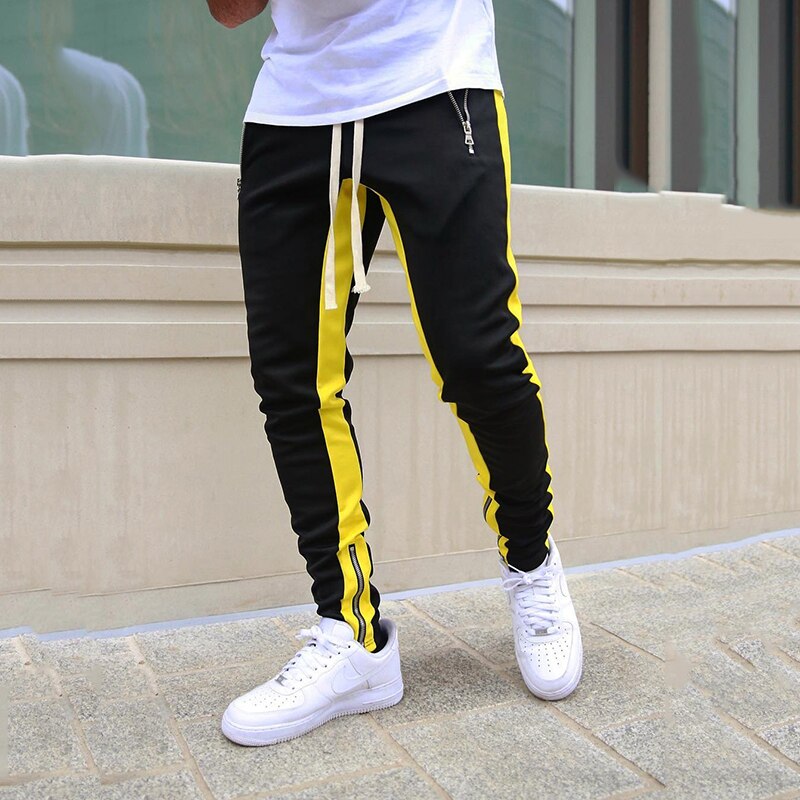 Mens Joggers Casual Pants Men Sportswear Tracksuit Bottoms