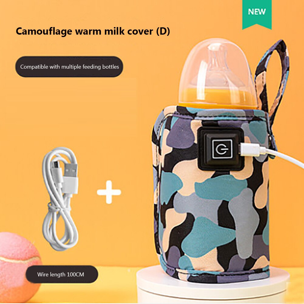 USB Baby Nursing Bottle Heater Portable Milk Thermostat Heating Bag On The Go